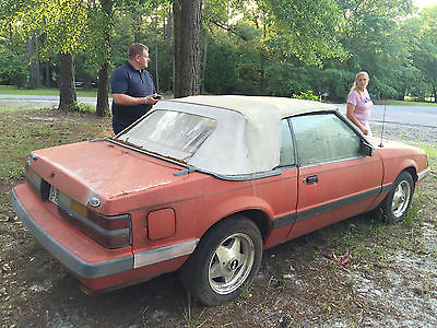 Ford : Mustang CONVERTIBLE 1985 ford mustang not running needs tlc
