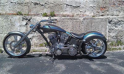 Custom Built Motorcycles : Pro Street Softail Pro Street 300 Rear Tire Fully Polished 120