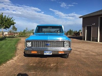 Chevrolet : C-10 none 1971 blue chevy pickup 75 restored excellent condition has topper