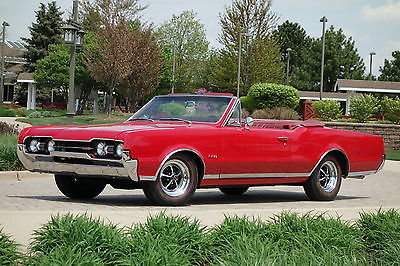 Oldsmobile : 442 Matching #'s Big Block Convertible with A/C! 1967 oldsmobile 442 convertible matching s 400 v 8 automatic air conditioning