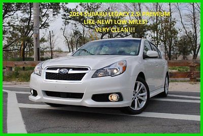 Subaru : Legacy 2.5i PREMIUM AUTMATIC HEATED SEATS AWD PEARL WHITE Low Miles Extra Clean BT Audio Like New Save Thousands Rebuilt Title n0t Salvage