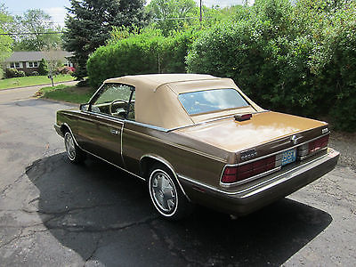 Dodge : Other 600 Convertible 1986 dodge 600 convertible