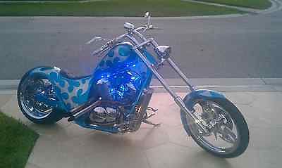 Custom Built Motorcycles : Chopper Miami Choppers Custom Built Chopper Electric Blue Beautiful NO RESERVE!!!!!