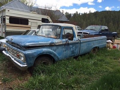 Ford : F-100 longbed 1962 ford f 100 pickup truck long bed straight six minim rust new mexico restore
