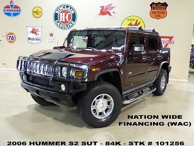 Hummer : H2 SUT 06 h 2 sut sunroof heated leather bose 6 disk cd 17 in chrome whls 84 k we finance
