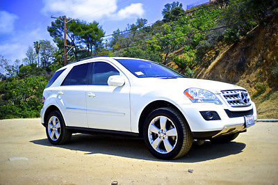 Mercedes-Benz : M-Class 4 door SUV ML350,navi,camera,loaded,white,leather,very good condition,23k miles,2010