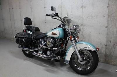 Harley-Davidson : Softail 1999 harley heritage softail classic diamond ice and white only 22 k miles