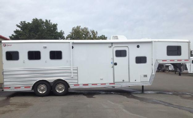 2015 Kiefer Freedom 3 Horse -10 amp 039 Short Wall - 8 amp 039 Wide 7 amp 039 6 amp quot Tall - All Aluminum - Hy