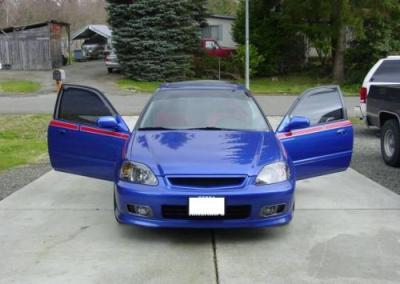 Honda civic si blue 2000