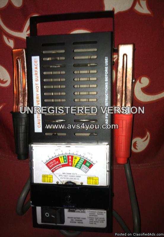 Automotive Battery Load and Charging system tester