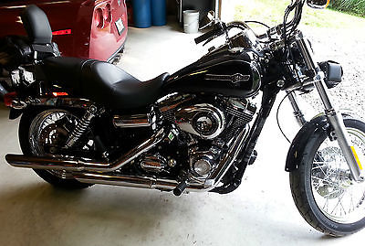 Harley-Davidson : Dyna Black Harley Davidson Dyna Super Glide Custom FXDC Like New 812 original miles
