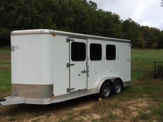 2008 Kiefer Built - Genesis 3 horse slant trailer
