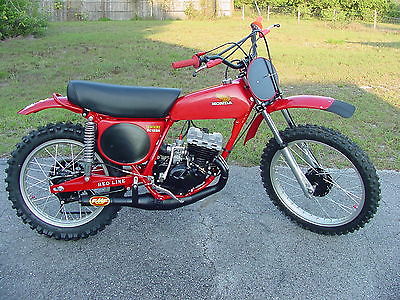 Honda : CR 1975 honda cr 125 elsinore fmf replica ahrma vintage motocross racer cr 125 m