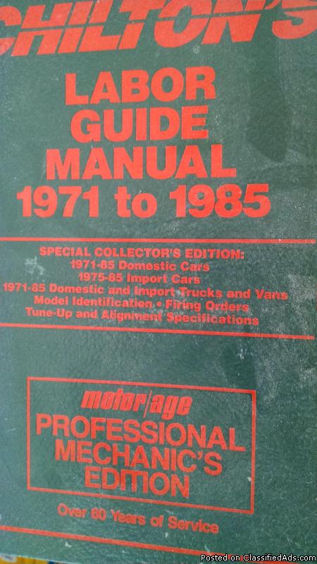 old Chilton manual