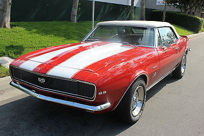 Chevrolet : Camaro Convertible RS/SS 396 1967 chevy camaro convertible rs ss 396 4 speed deluxe int video 1968 1969