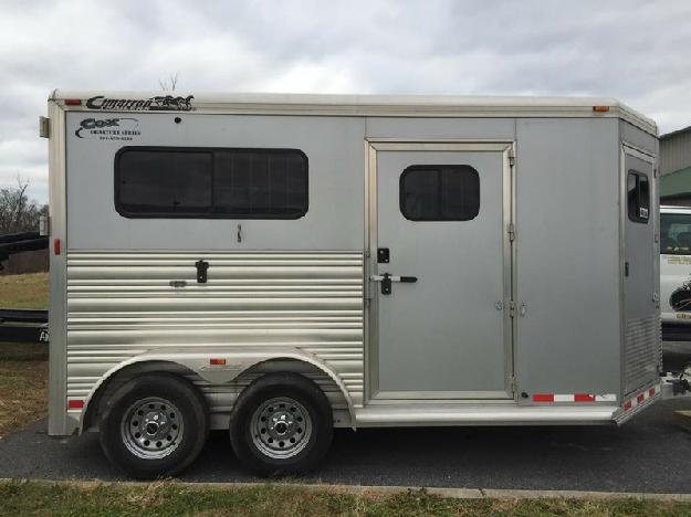PAYMENTS OK 7 6 Tall. 6 Wide. LIKE NEW Cimarron Norstar Warmblood 2H BP Straight Load Ramp Tack Room Horse Trailer