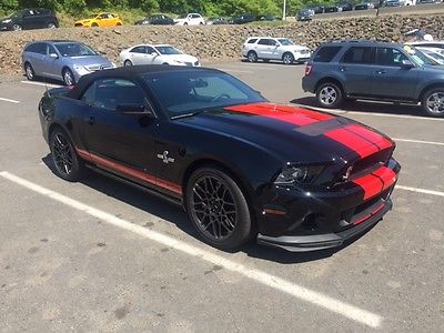 Ford : Mustang Shelby GT500 Shelby GT500 Convertible with SVT Performance pack!1900 miles;Black w/red stripe