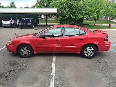 Pontiac : Grand Am SE Sedan 4-Door 1999 used car red car cars