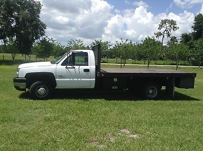 Chevrolet : Silverado 3500 WT Standard Cab Pickup 2-Door 2006 chevrolet 3500 4 x 4 12 ft flatbed with metal removable sides dura max allison