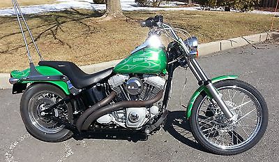 Harley-Davidson : Softail 2002 harley davidson soft tail fxst only 714 miles beautiful custom paint