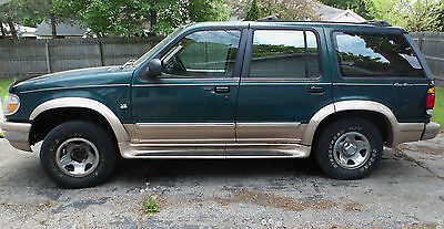 Ford : Explorer Eddie Bauer Sport Utility 4-Door 1996 96 ford explorer eddie bauer sport utility car suv 5.0 engine green tan mi