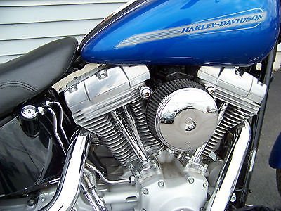 Harley-Davidson : Softail 2007 harley davidson softail fxst blue 6 speed
