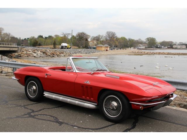 Chevrolet : Corvette 427cid/425HP 1966 chevrolet corvette 427 cid 425 hp correct at all date codes and numbers