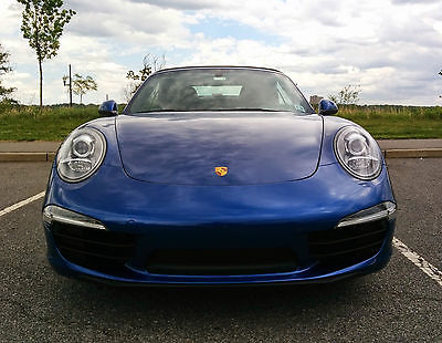 Porsche : 911 991 2012.5 porsche 991 911 cabrio aqua blue pdk 5 k miles pse full leather