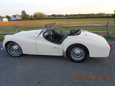 Triumph : Other Basic 1963 tr 3 b old english white driver quality car just completed frame on resto