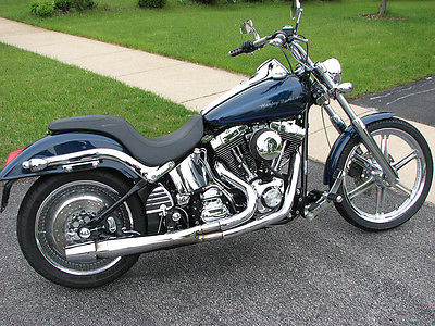 Harley-Davidson : Softail 2001 harley davidson softail deuce fxstd luxury blue pearl with upgrades