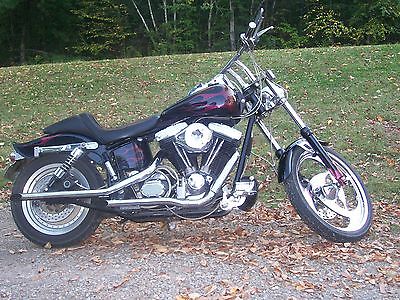 Harley-Davidson : Dyna 2001 harley davidson custom wide glide motorcycle black low miles must see bike