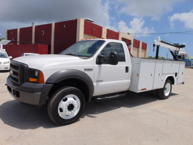 Ford : Other Pickups WHOLESALE 2005 ford f 450 diesel 6 speed 4 x 4 utility service crane dually mechanic truck