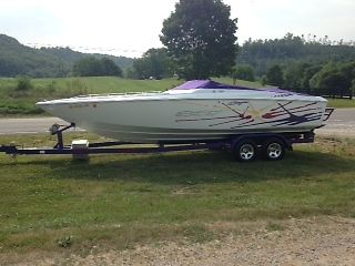 2001 Baja Outlaw 25ft with 502 mag with custom eagle trailer loaded up***