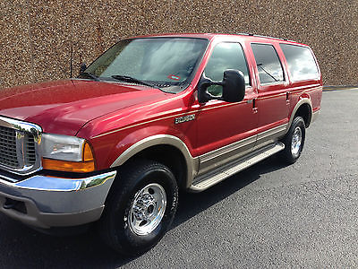 Ford : Excursion Limited  Ford Excursion Limited 4x4 Red clean 91k