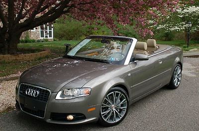 Audi : A4 2.0T 2dr Convertible CarFax Clean One Owner plus Value rated S-Line model with special wheels