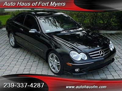 Mercedes-Benz : CLK-Class CLK550 Coupe Fort Myers FL We Finance & Ship Nationwide Premium I Package Navigation Bluetooth Sunroof