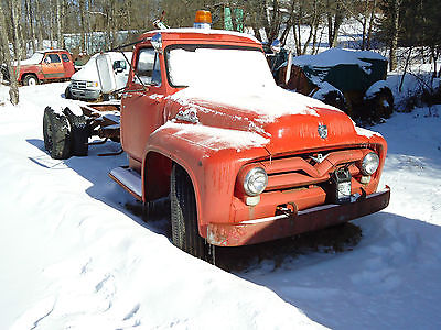 Ford : Other Flat Bed  Antique Ford F700 Truck 1955 Flatbed Hot Rod Rat Rod