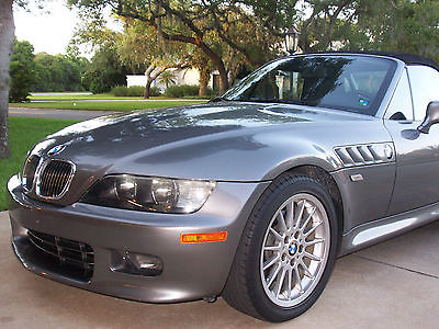 BMW : Z3 Roadster Convertible 2-Door 2002 bmw z 3 roadster convertible 2 door 3.0 l dark silver blk int 45 871 miles