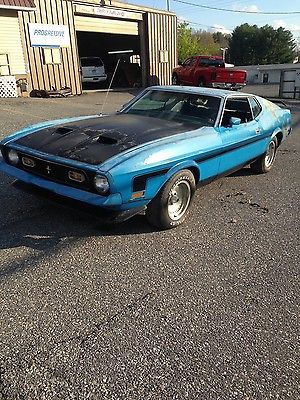 Ford : Mustang Mach 1 1972 ford mustang mach 1 q code 351 4 v cobra jet original 4 speed very complete
