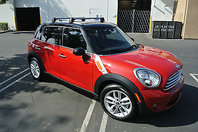 Mini : Countryman FWD 4dr 2013 mini cooper country blazing red w carbon black leatherette low mileage 4 dr