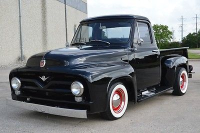 Ford : F-100 1955 ford f 100 pro touring 5.0 fi engine automatic restored amazing
