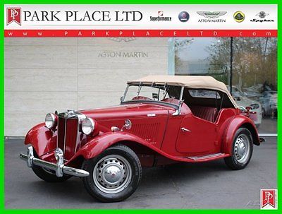 MG : Other Convertible 1953 mg td mk ii 1250 cc 4 cyl 5 spd manual show winner only 56 379 miles