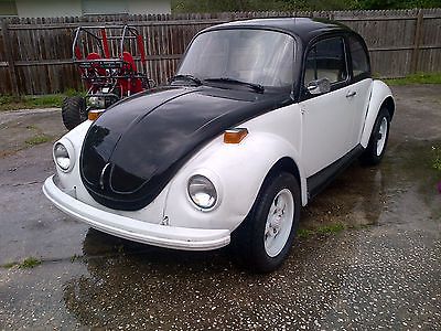 Volkswagen : Beetle - Classic n/a 1973 super beetle black white not running