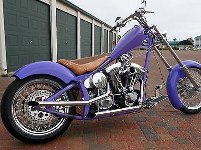 Custom Built Motorcycles : Chopper 2014 purple choppers show bike harley davidson no reserve
