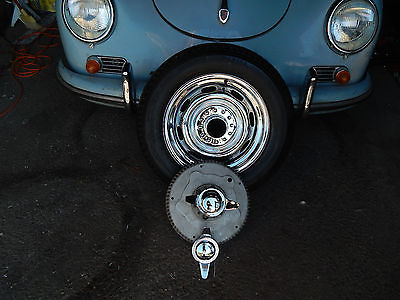 Porsche : 356 5 wheels 1958 356 a speedster 5 rudge wheels 15 x 5 dated 5 58 matching numbers original