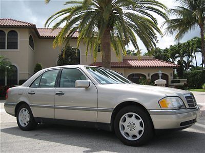 Mercedes-Benz : C-Class OWNED BY ONE FAMILY SINCE NEW - EVERY SERVICE DONE 1995 mercedes c 280 only 55 527 miles original paint carfax certified simply new