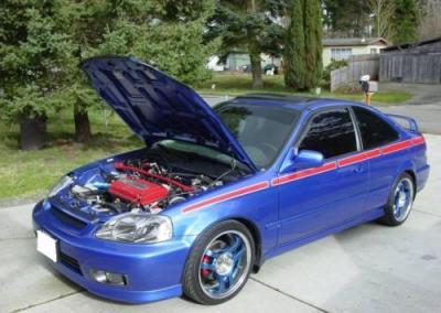 HONDA Civic SI Blue 2000