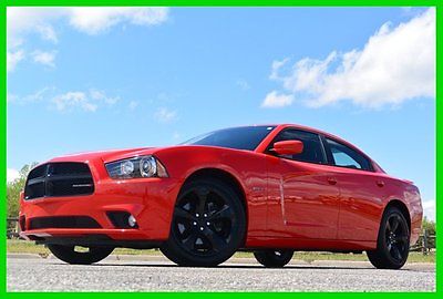 Dodge : Charger R/T 2014 r t used 5.7 l red hot hemi with black wheels