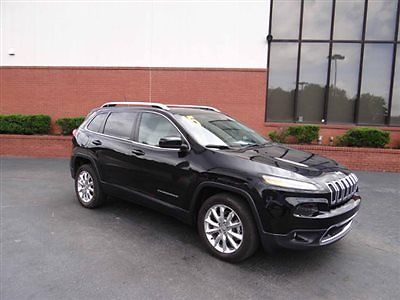Jeep : Cherokee FWD 4dr Limited Jeep Cherokee FWD 4dr Limited Low Miles SUV Automatic 4 Cyl Brilliant Black Crys