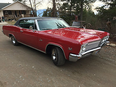 Chevrolet : Caprice Caprice Classic 1966 chevy caprice 396 v 8 2 door a c electric windows seats hardtop